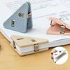 1pcs Creative Triangle Clip Bill Clip Book Paper Corner Clip Binder Clip For Desk Storage Shelf Office Desktop Organizer