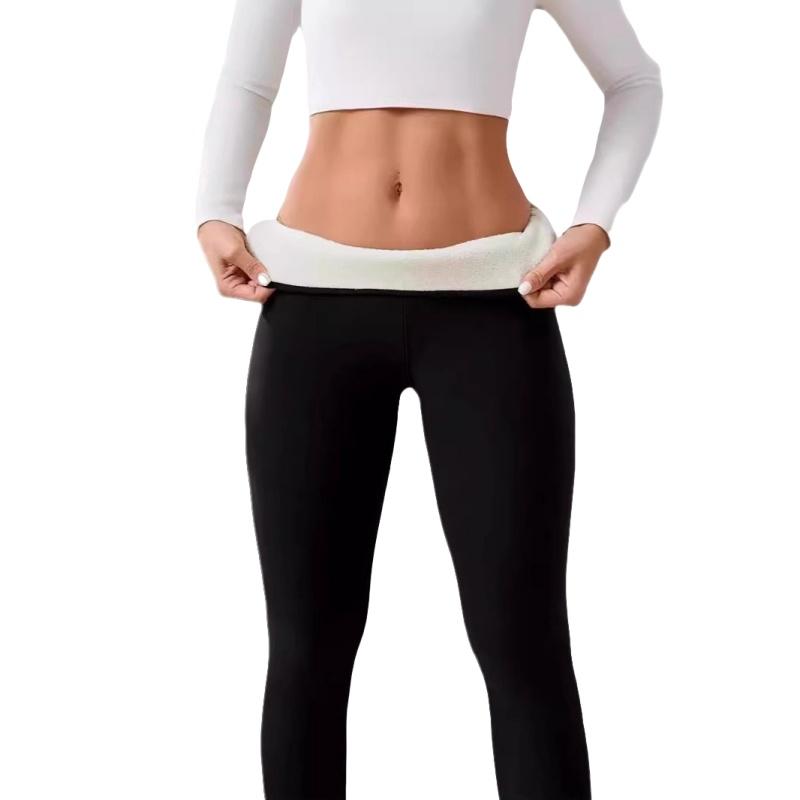 Women Sherpa Lined Leggings High Waisted Thermal Winter Pants Fleece Plush Yoga Bottoms Warm Tights