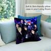 Kpop A-AteezS Pillow Case Short Plush Pillow Covers Sofa Decorative Gift Home Double-sided Printing Cushion Cover