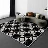 Modern Luxury-Style Rug Stain-Resistant and Washable Living Room Sofa Mat Bedside Rug for Bedroom Home Furnishing