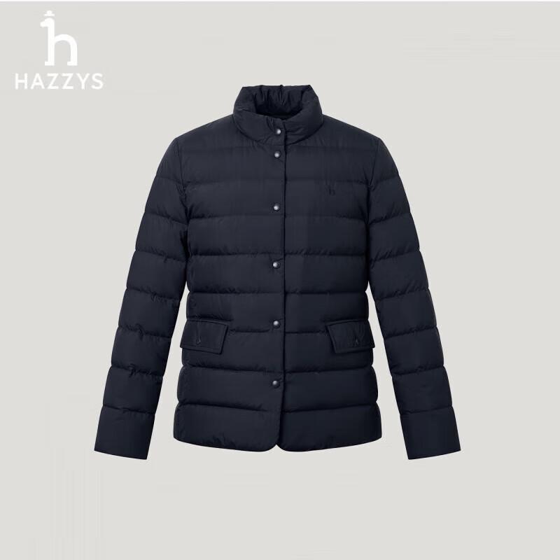 

HAZZYS Women s 2025 Autumn Lightweight Goose Down Stand Collar Jacket XL