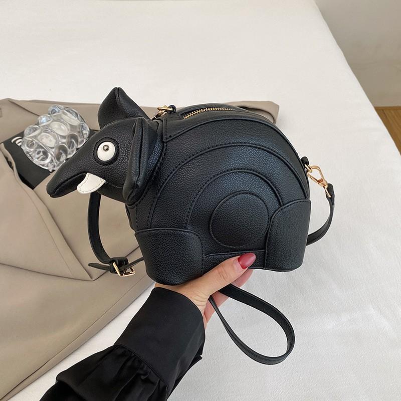 Nischen Design Tasche Niedlich Kreativ Dreidimensional Elefant Ins Stil Modisch Ein Schulter Crossbody