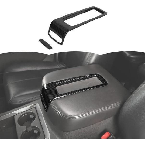 Armrest Storage Box Trim Cover For Chevy Tahoe SIERRA Suburban 07-13 Carbon