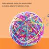 Dia. 9cm Cute Cat Dog Toys Pet Dog Cat Toy Colorful Wool Round Ball with Small Bell Rainbow Toy For Dog Cat Chewing Playing