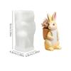 3D Osterhase Silikonform DIY Niedliches Tierkorb Hase Vase Ornamente Gießformen Haus Gips Beton Handwerk Geschenk Dekoration