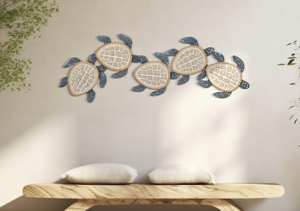 Wandpaneel Schildkröten Cm 111,5X6,3X43