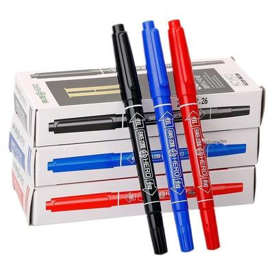 Hero Marker 883 Doppelseitige Feinspitzstifte in Schwarz, Rot und Blau (Box-Set) - Schnell trocknend