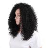 Female Fashion Long Curly Lace Frontal Synthetic Wig Full Wig  Hair Corn Wave Wig for Black