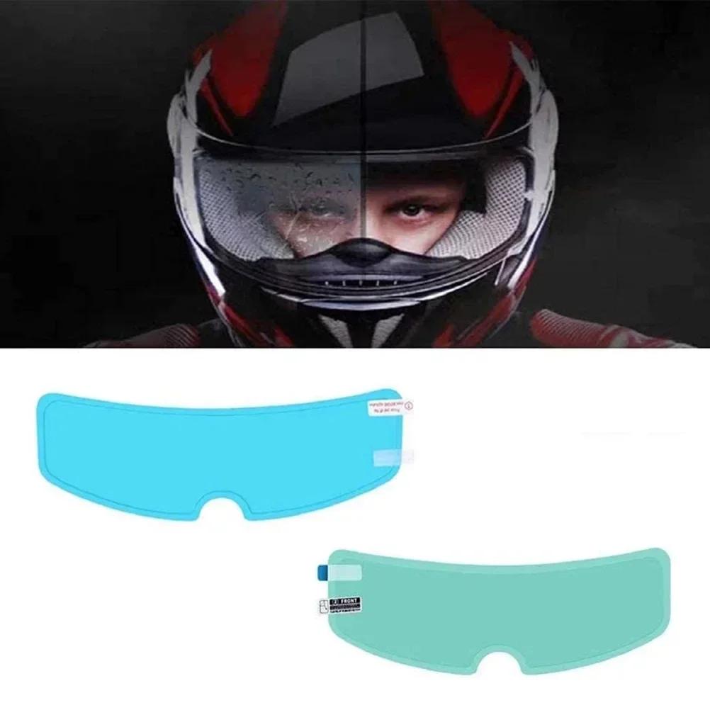 Motorcycle Helmet Anti-Rain & Anti-Fog Film - Durable Nano Coating Clear Sticker for Motorbike Accessories