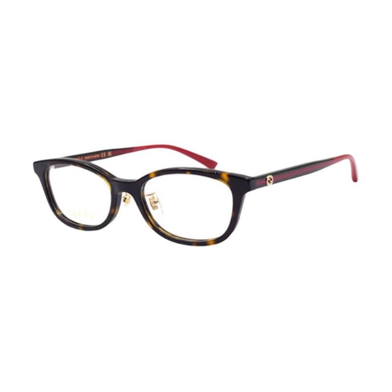 Gucci optical glasses [Available prescriptions] Temple logo design, square frame, same style Tortoiseshell 53 dust bag + glasses case (random color)