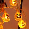 Halloween Pumpkin String Light Battery Operated LED Decoration Lamp Horror Atmosphere Light For Festival Party Bar&Haunted House