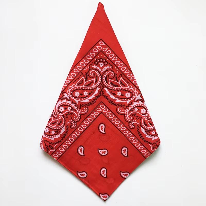 1/4/6pcs Paisley Bandana Printed Square Scarves Wristband Hair Band Neck Scarf Headwear Handkerchief Unisex Fashion Head Square