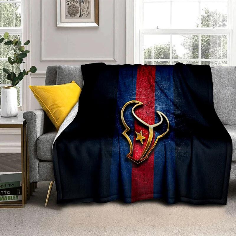 Coperta 3D NFL Segno Football Americano Rugby, Morbida Coperta Plaid per Casa Camera da Letto Letto Divano Picnic Viaggio Ufficio Coperta per Bambini