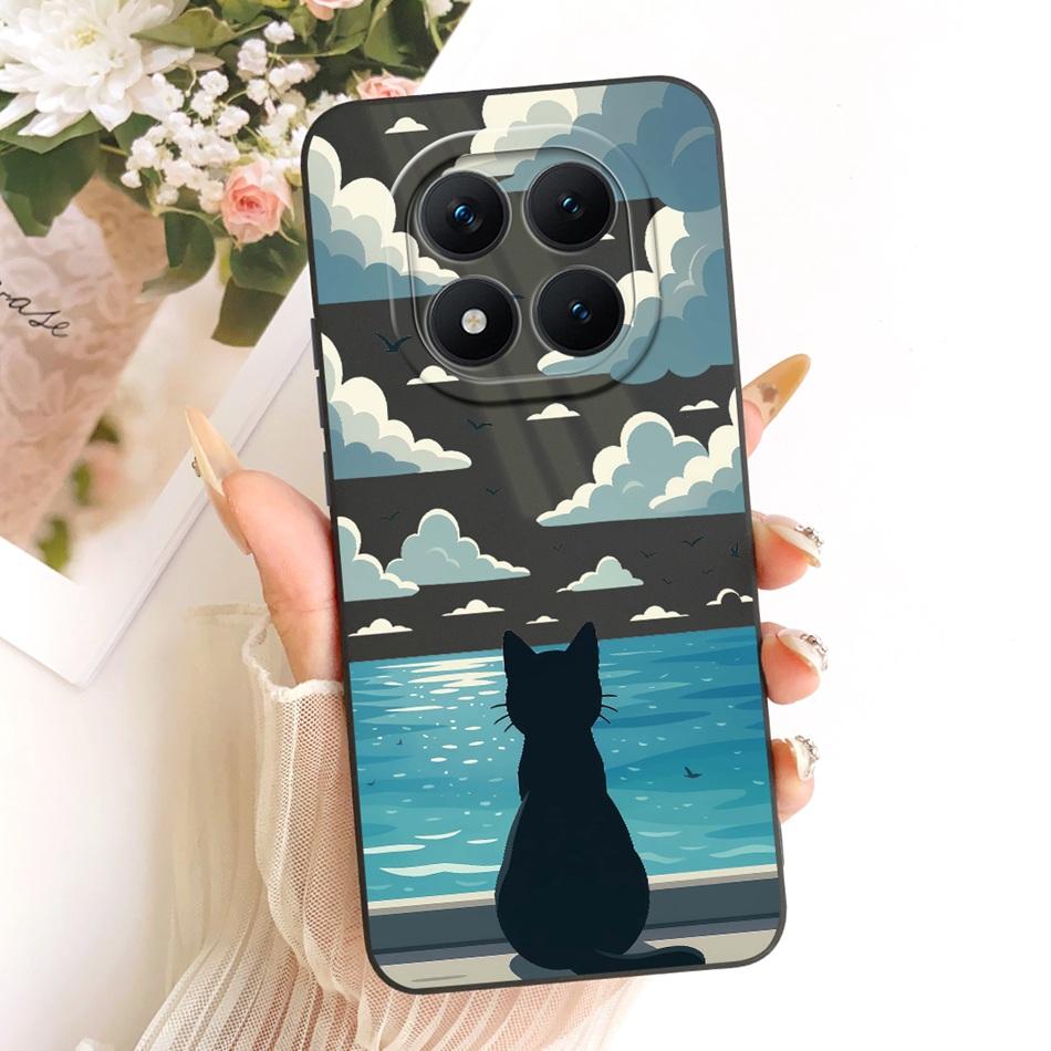 For Xiaomi Redmi Note 15 Pro+ 15Pro 5G Cute Cat Flower Cartoon Phone Case For Redmi Note 15 Pro Plus 5G Soft Silicone Bumpers