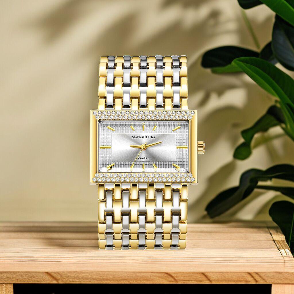 Женские и мужские наручные часы Кварцевые часы 2023 Совершенно новые модные золотые часы с цепочкой из нержавеющей стали