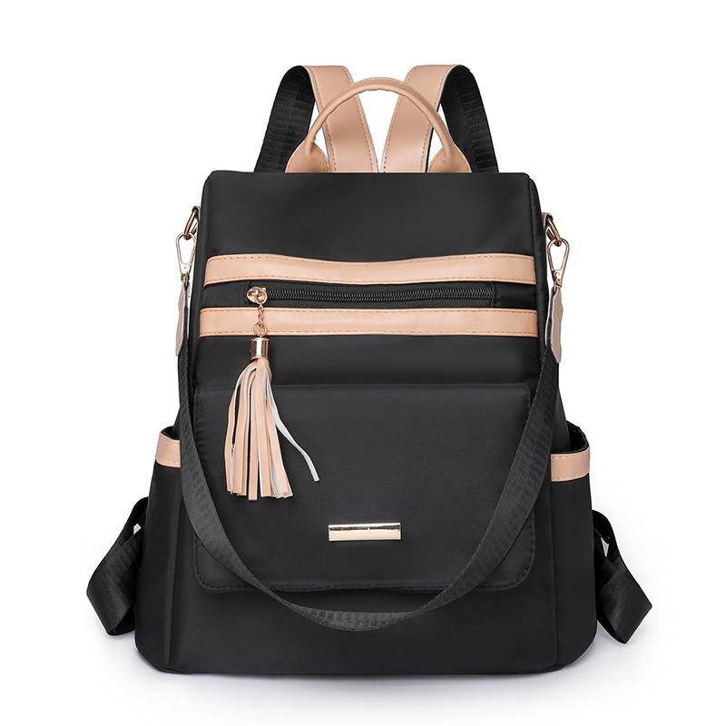 Women's Backpack Solid Color Patchwork Travel Backpack