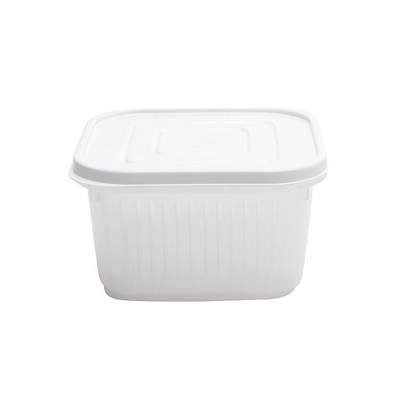 

Квадратный герметичный ящик для слива кухонный пластиковый ящик для хранения фруктов и овощей контейнер для сбора отходов корзина для слива кухонный органайзер белый