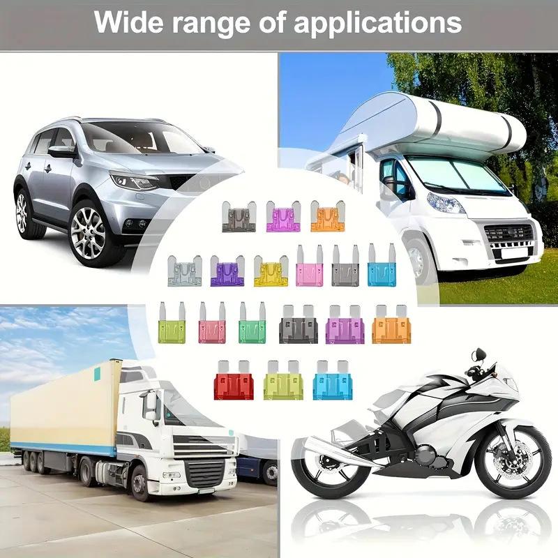 50/100pcs Standard Car Fuses 2A 3A 5A 7.5A 10A 15A 20A 25A 30A 35A Free Matching Choice Car Fuses Blade Fuses for RV/Truck/SUV