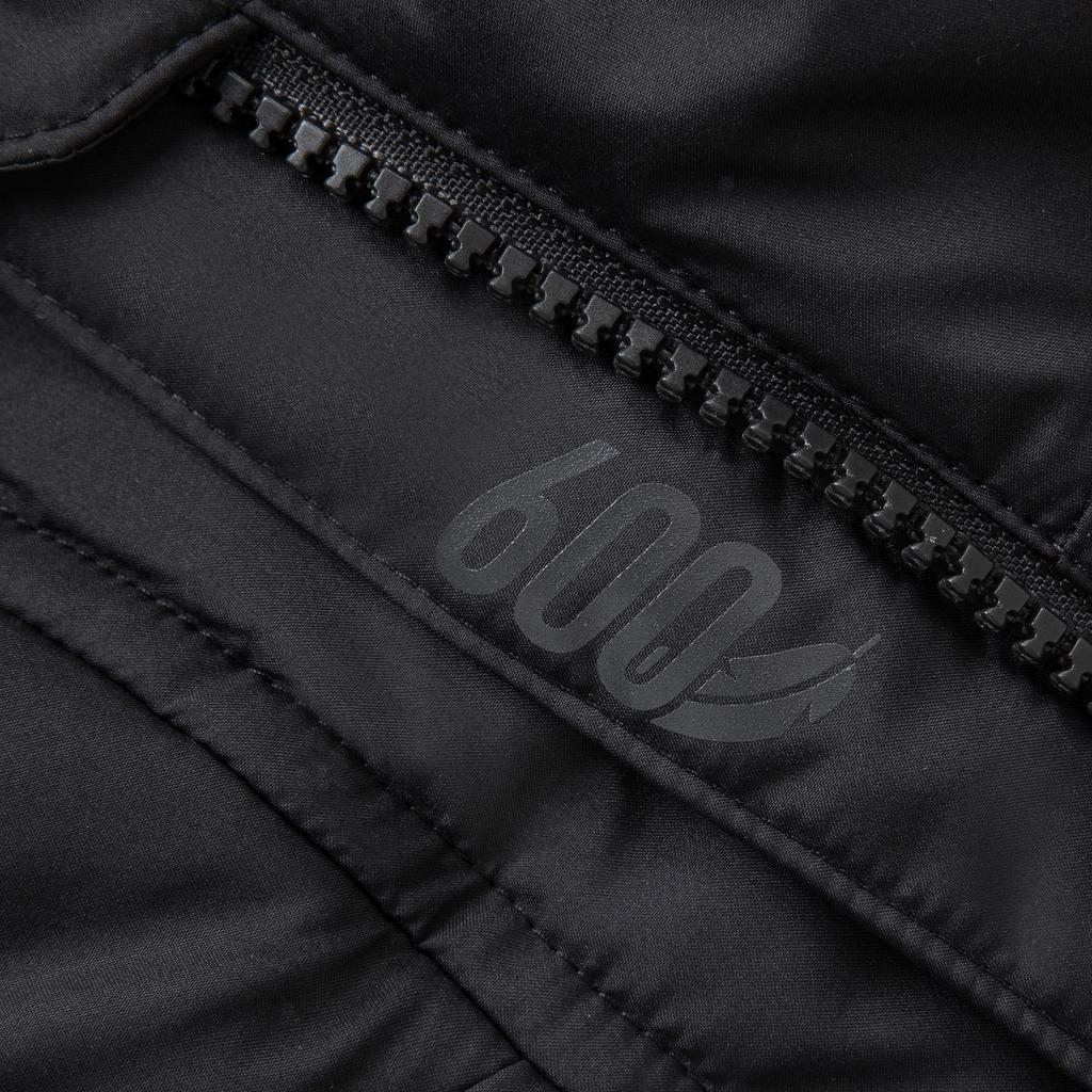 Adidas Puffy Long Down Jacket Water-Resistant Warm Sports Casual Hooded Long Sleeve Down Jacket Women Jacket Black JV6197