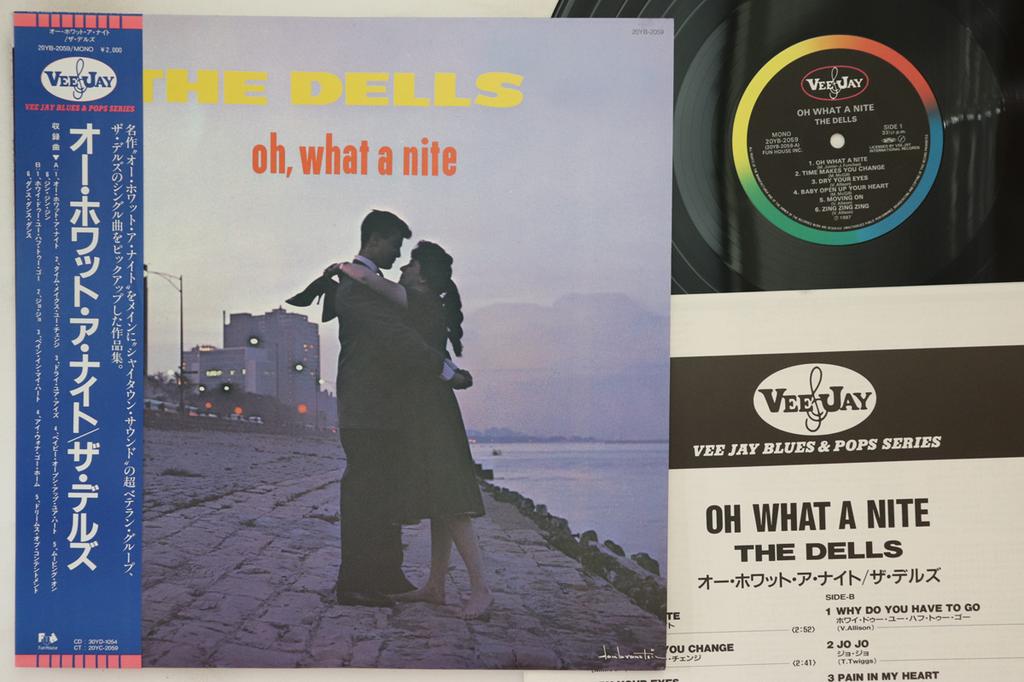 LP Record DELLS  Oh What A Nite 20YB2059 VEE JAY 1987 Japan Obi SoulFunk Used