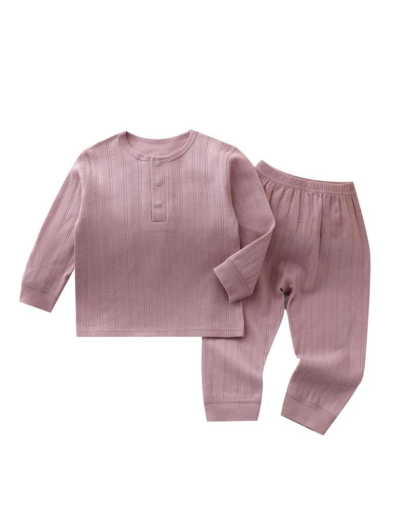 Baby Pure Cotton Class A Warm Underwear Set - Boys and Girls Split Pajamas for Autumn, Winter, and Spring