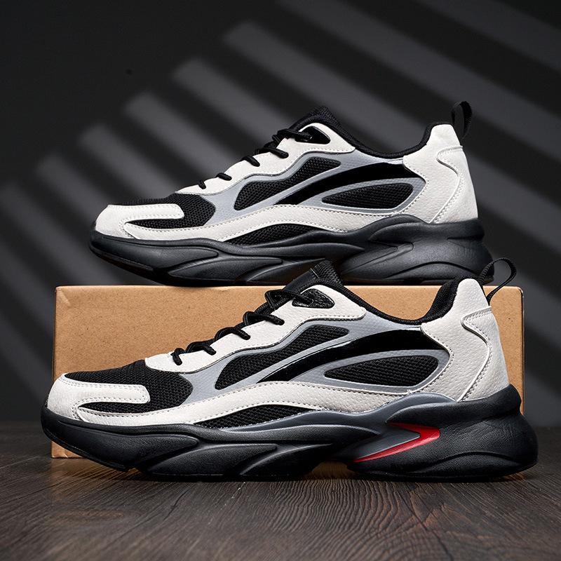 New spring large size shoes casual sub casual wide head size leather shoes trendy shoes 39