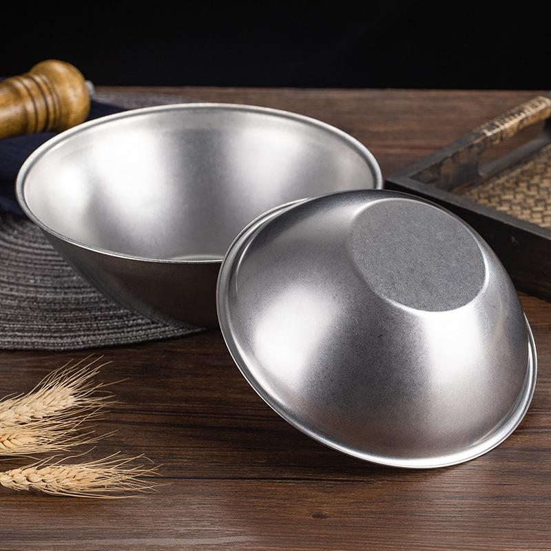 Korean Vintage New Ice Cream Stainless Steel Small Metal Dessert Bowl for Milk Cereal