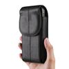 Universal 7.2" Vertical Cowhide Flip Phone Waist Pack for Samsung & Apple, Shell Pattern