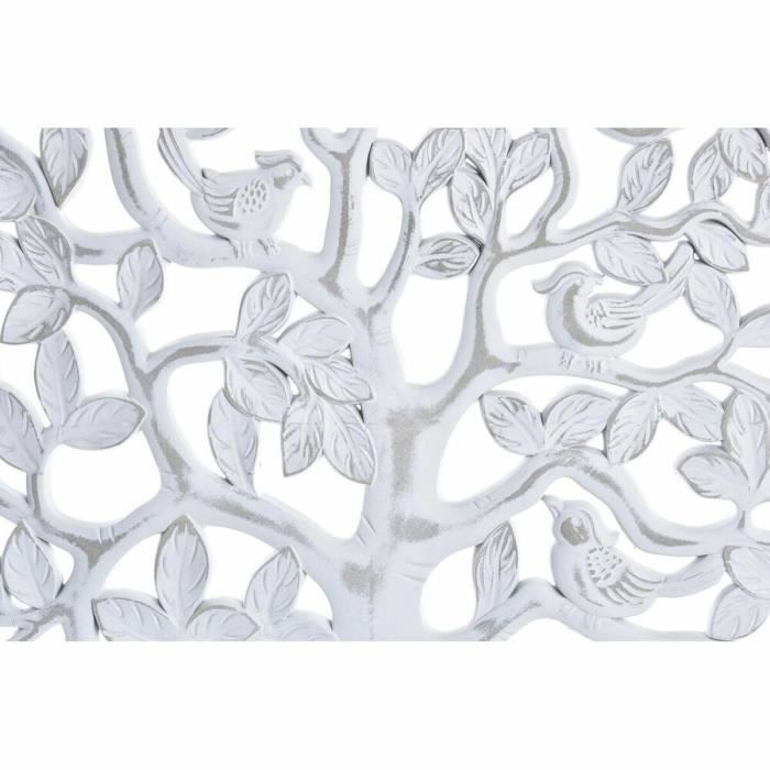 Décoration murale - MDF - Arbre - Blanc - 80 x 2 x 80 cm - Design contemporain