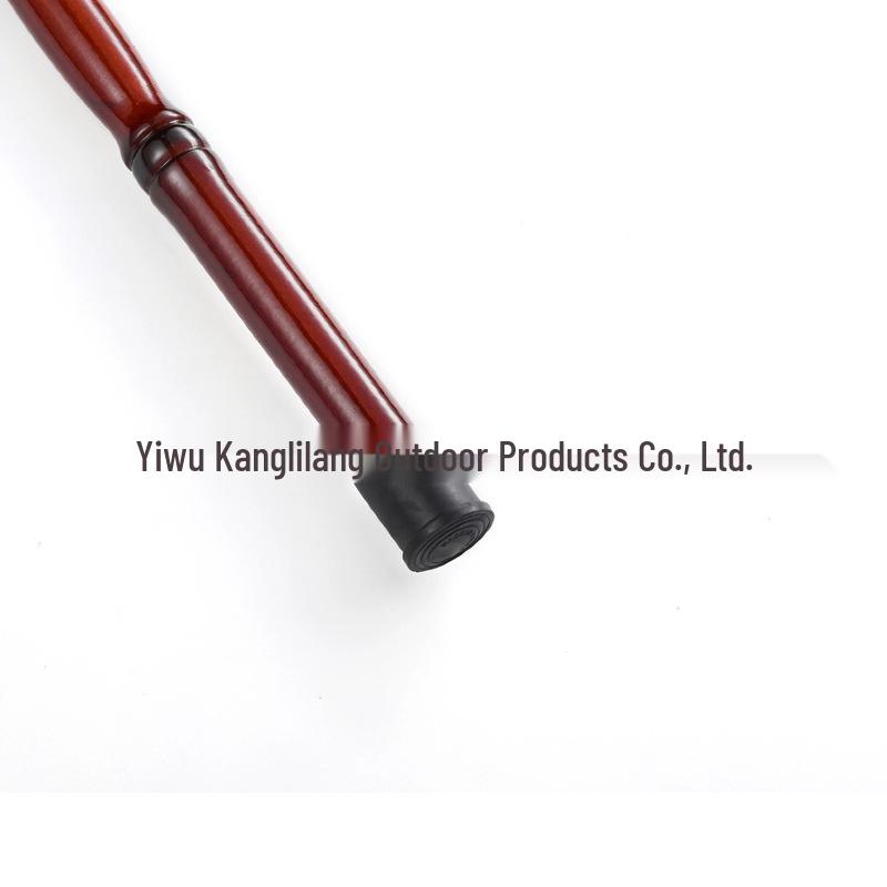 Solid Wood Non-Slip Walking Stick - Lightweight Gentleman's Cane & Hiking Aid