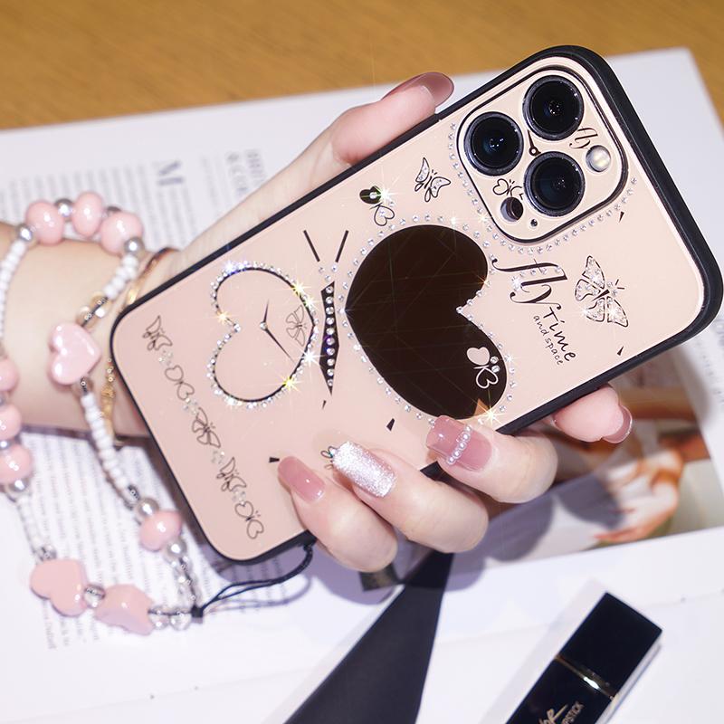 Pro iPhone 14Plus 13 Pro Max 12 Pro Max 11 Pro Max XSMAX 8 7 Plus pro Huawei P30 P40 Pro Mate 30 Mate 40 Pro Beauty Mirrror Pouzdro na telefon Ochranný kryt