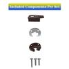 5set Drawer Slides with Metal Backing & Screws Drawer Repair Parts Drawer Track Guides and Glides Easy to Installation