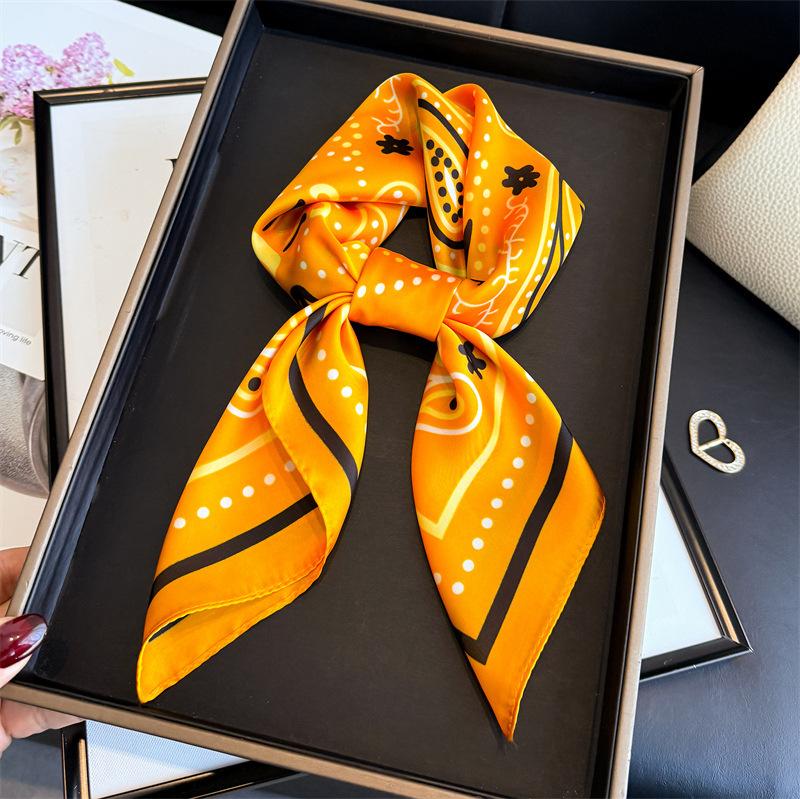 

Print Scarf Turban Hijab Women s Fashion Square Headscarf Handkerchief Bandana Neckerchief Headband Shawl Windproof Luxury Wraps 70x70cm