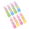 8Pcs Lipstick Eraser Premium Stationery Creative Fruit Pattern Novelty Eraser Set for Students Homework Practice Fun