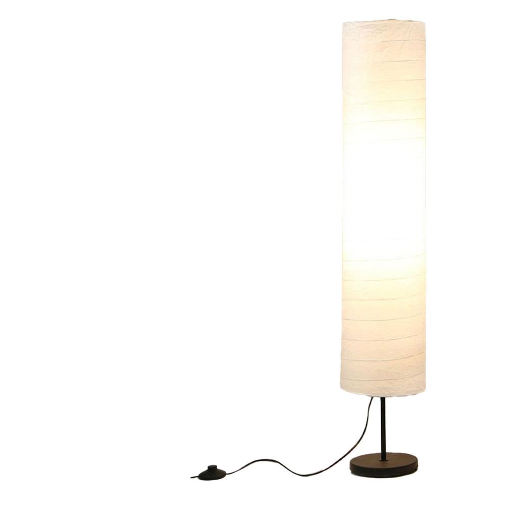 Paper Floor Lamp Modern Style Rice Paper Standing Lamps with Foot Switch for Living Room Bedroom