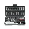 46Pcs Metric Socket Wrench Set Portable Durable Automotive Mechanical Repair Tool Kit for Motorcycle Daily Maintenance