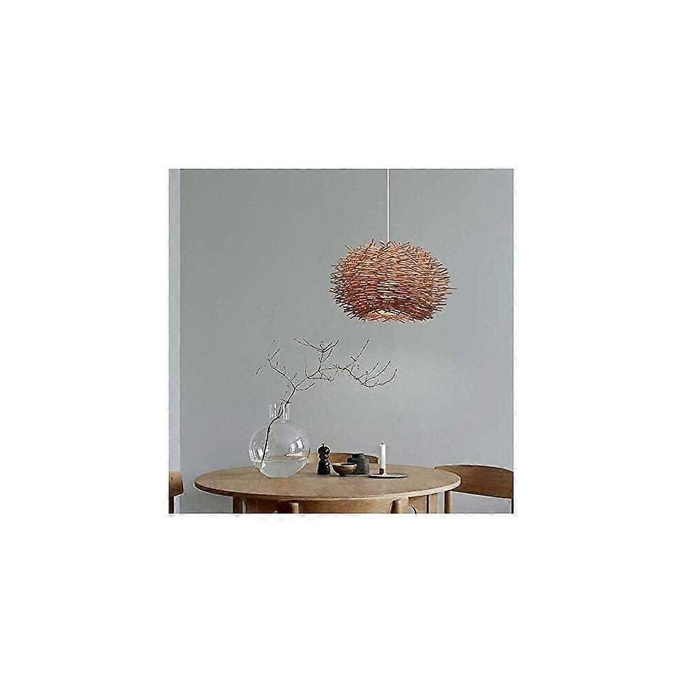 Lámpara Colgante de Ratán, Candelabro Ajustable Nido de Pájaro, Lámpara de Techo para Dormitorio Comedor 300 x 170 mm