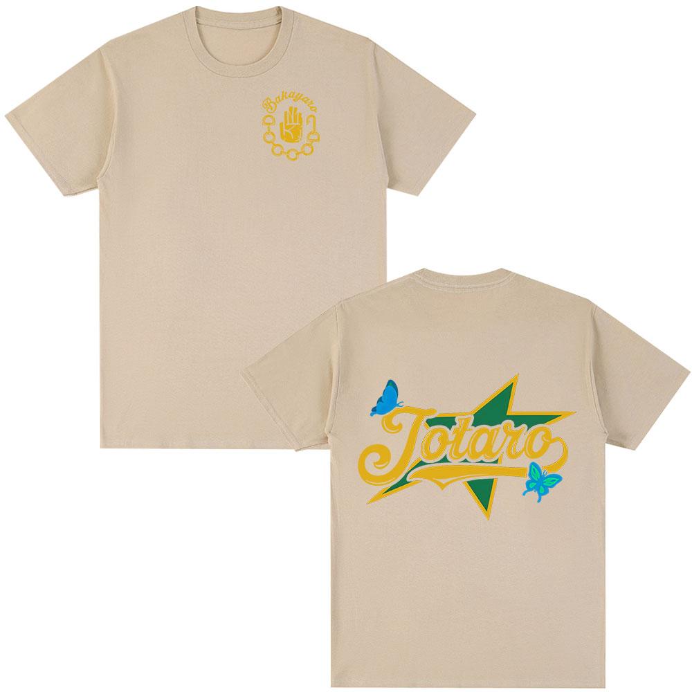 

Anime Gothic Jojo Bizarre Adventure Jotaro Kujo Graphic Tshirts 2026 Summer Unisexs Womens Fashion Cotton Y2K Oversized Tshirt S
