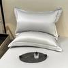 2PC/Collection Natural Mulberry Silk Pillowcase Solid Color Envelope Pillow Case Bedding Sleeping Pillow Cover 48X74 Pillow Case Cover