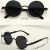 Glazzy retro round-rimmed steampunk sunglasses for mendesign for divingfishing and vacation