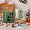 Christmas Pillow Cover Car Decoration Linen Print Pine Pillow Living Room Sofa Pillow Cushion