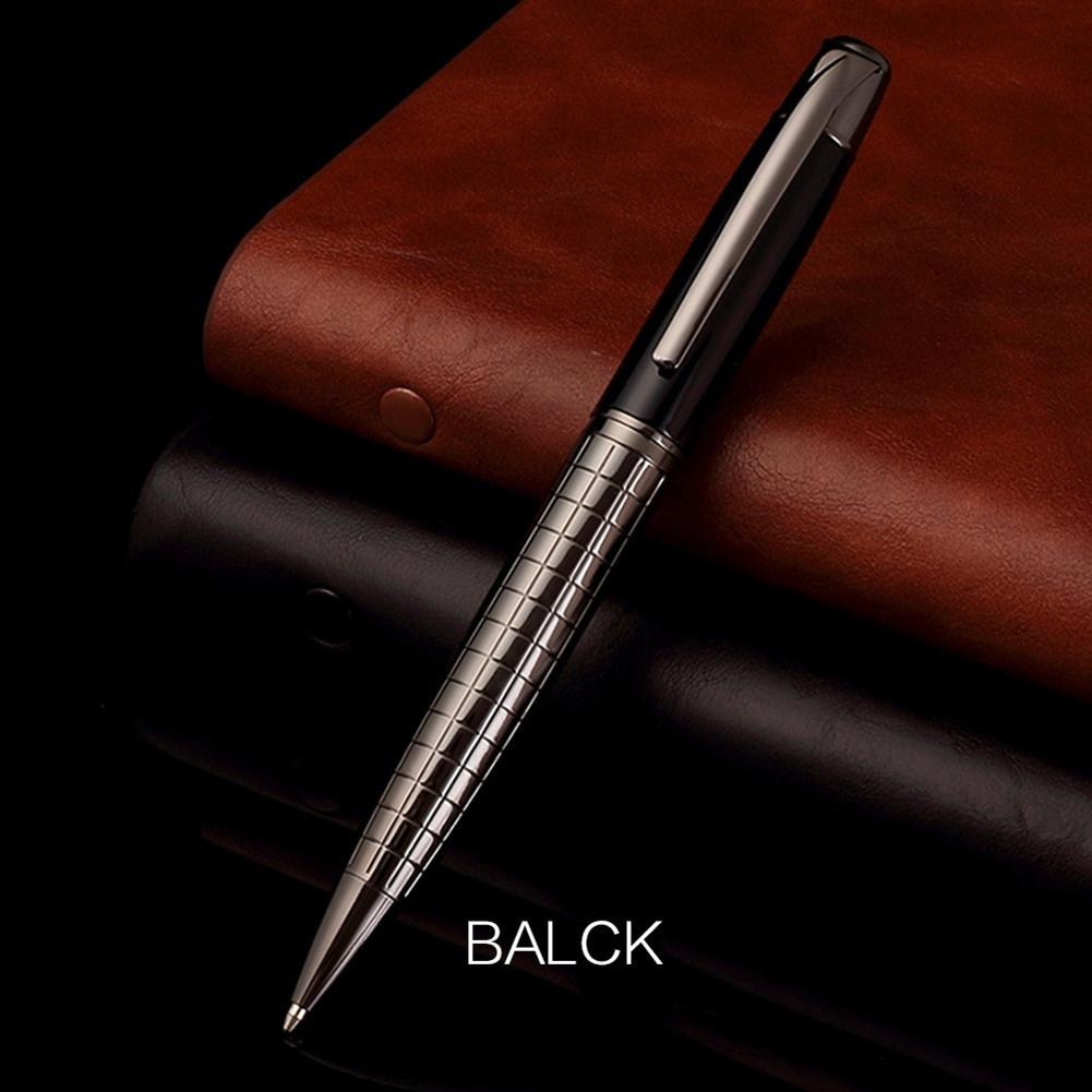 Retractable Twist Metal Ballpoint Pen Black Ink Medium Point 1.0mm Writing Metal Ball Point Pen