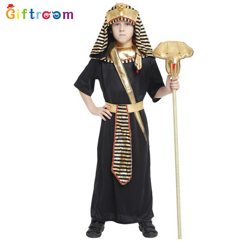 Helloween Party Themed Costume For Egyptian Pharaoh Prince And Princess Perfect For All Occasions