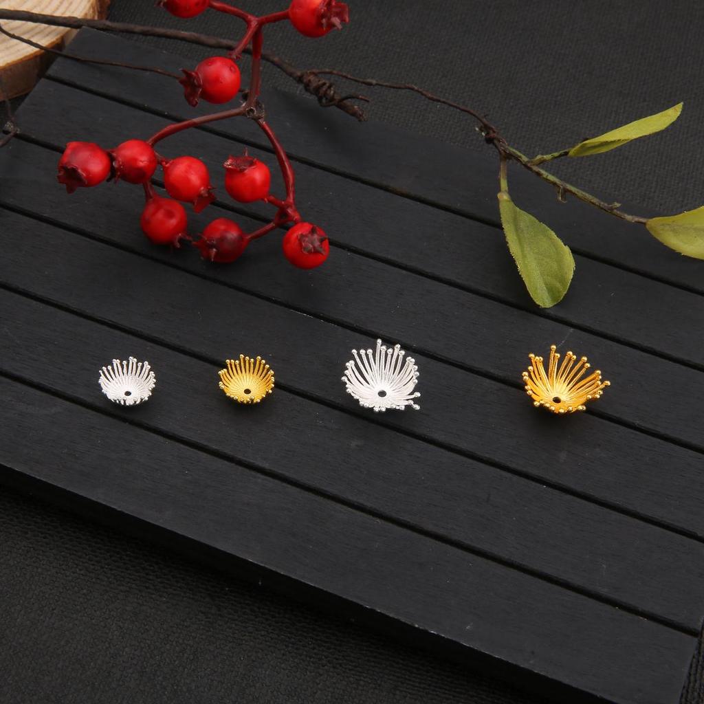 1Pcs Flower Stamen Shape Casting Copper Accessories For Jewelry Making DIY Charm Decoration