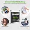SHENMZ Galaxy S4 Battery,[Upgraded] 4800mAh Li-Polymer EB-B600BE Replacement Battery for Samsung Galaxy S4 EB-B600BE,AT&T I337,Verizon I545,Sprint
