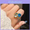 Bague Ouverte Géométrique Avec Zirconia Pour Accessoire de Mode Femme