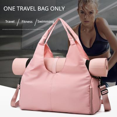 2025 New Women's Sports Fitness Yoga Bag Waterproof Dry Wet Separation Storage Bag Durable Large Capacity Travel Bags