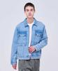 Intercrew [24Ss] Embroidered Denim Trucker Jacket Ity1Ej04Alb