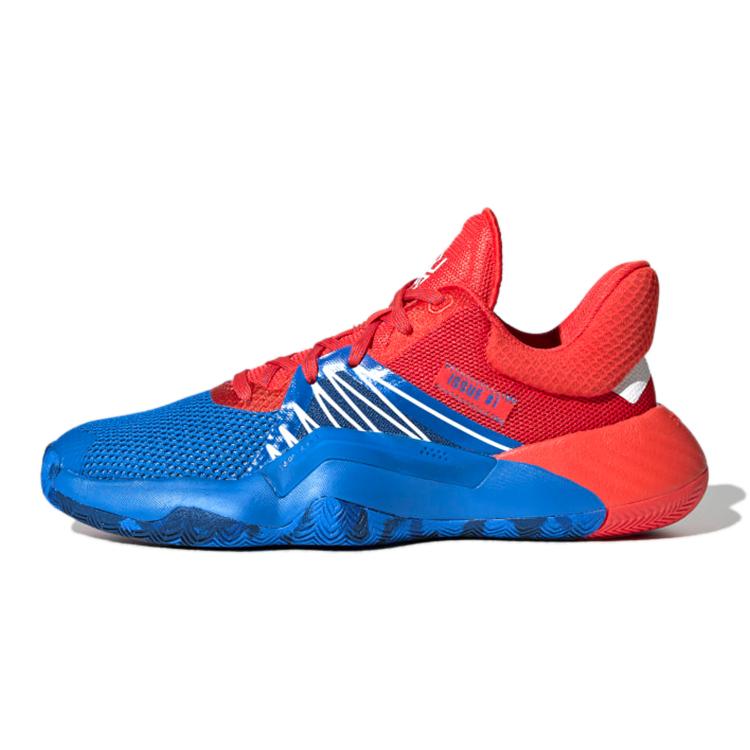 

Adidas D.O.N. Issue #1 Slip Resistant Abrasion Resistant Low top Children s Basketball Shoes Red Blue EF2932 39⅓