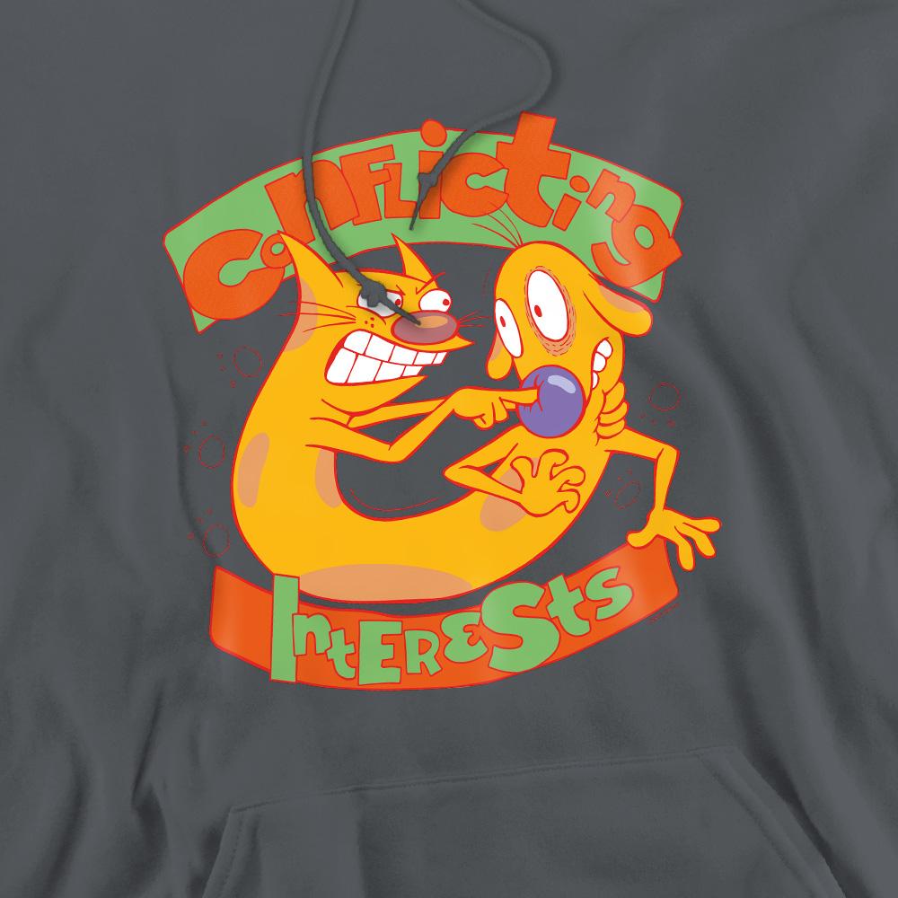 CatDog Mens Conflicting Interests Hoodie